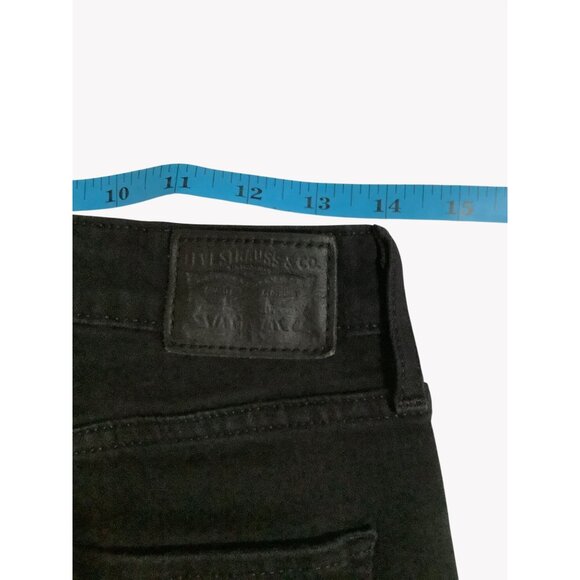 Levis Womens 721 High-Rise Skinny Black Jeans Size 32 Cotton Blend - Picture 2 of 6